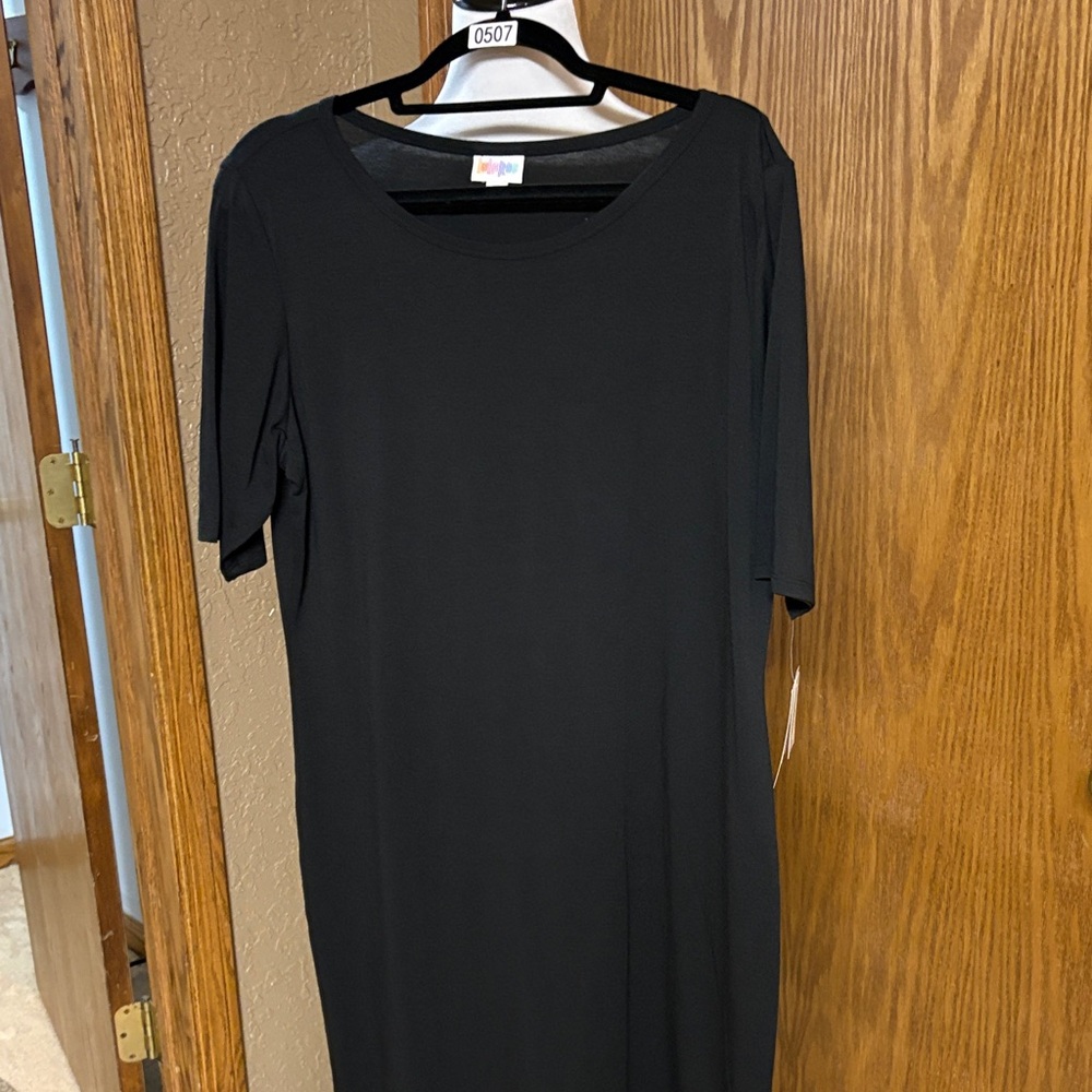 Classic Black Women's Scoop Neck Dress